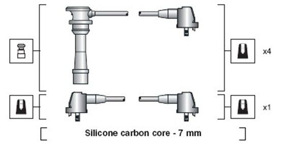 MAGNETI MARELLI Комплект проводов зажигания 941318111189